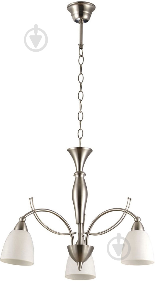 Люстра подвесная Globo Bracara 3xE14 матовый никель 60202-3 - фото 1