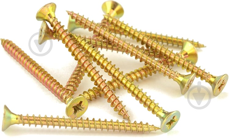 Шуруп универсальный потайная головка Expert Fix ЦЖ 6x70 мм желтый цинк вес (74540 ) - фото 1