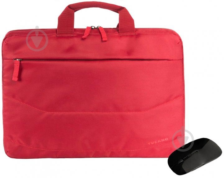 Сумка для ноутбука Tucano Idea 15.6" red (BU-BIDEA-WM-R) + бездротова миша - фото 1 Сумка для ноутбука Tucano Idea 15.6" red (BU-BIDEA-WM-R) + бездротова миша - фото 1