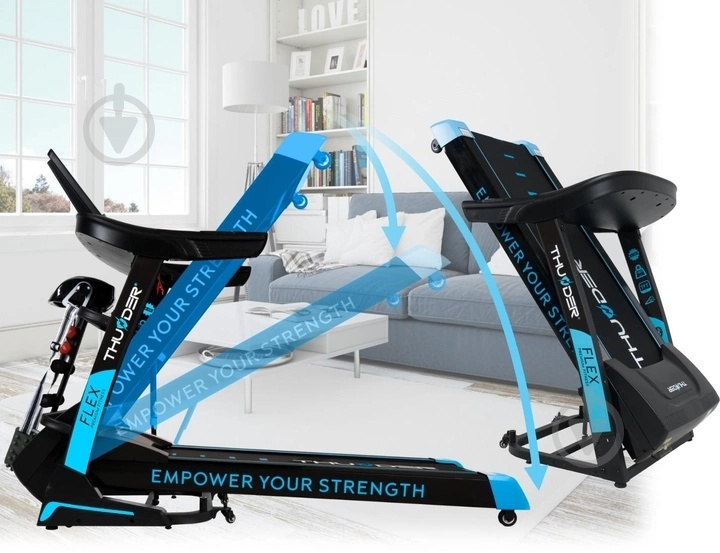 Беговая дорожка Thunder Flex-DS Black - фото 6