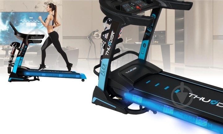 Беговая дорожка Thunder Flex-DS Black - фото 8