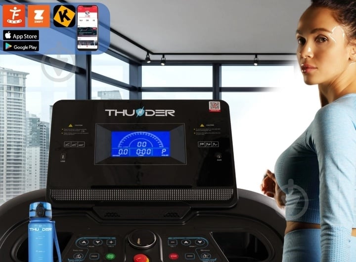 Беговая дорожка Thunder Flex-DS Black - фото 10