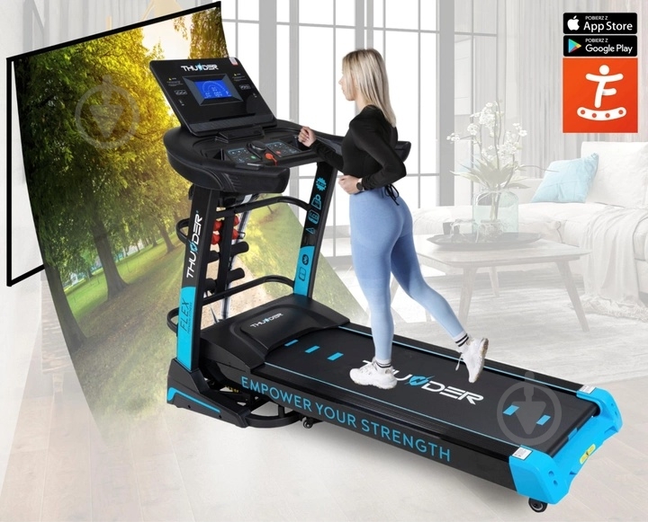 Беговая дорожка Thunder Flex-DS Black - фото 12