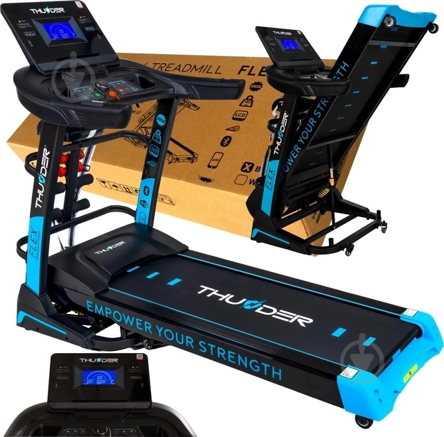 Беговая дорожка Thunder Flex-DS Black - фото 13