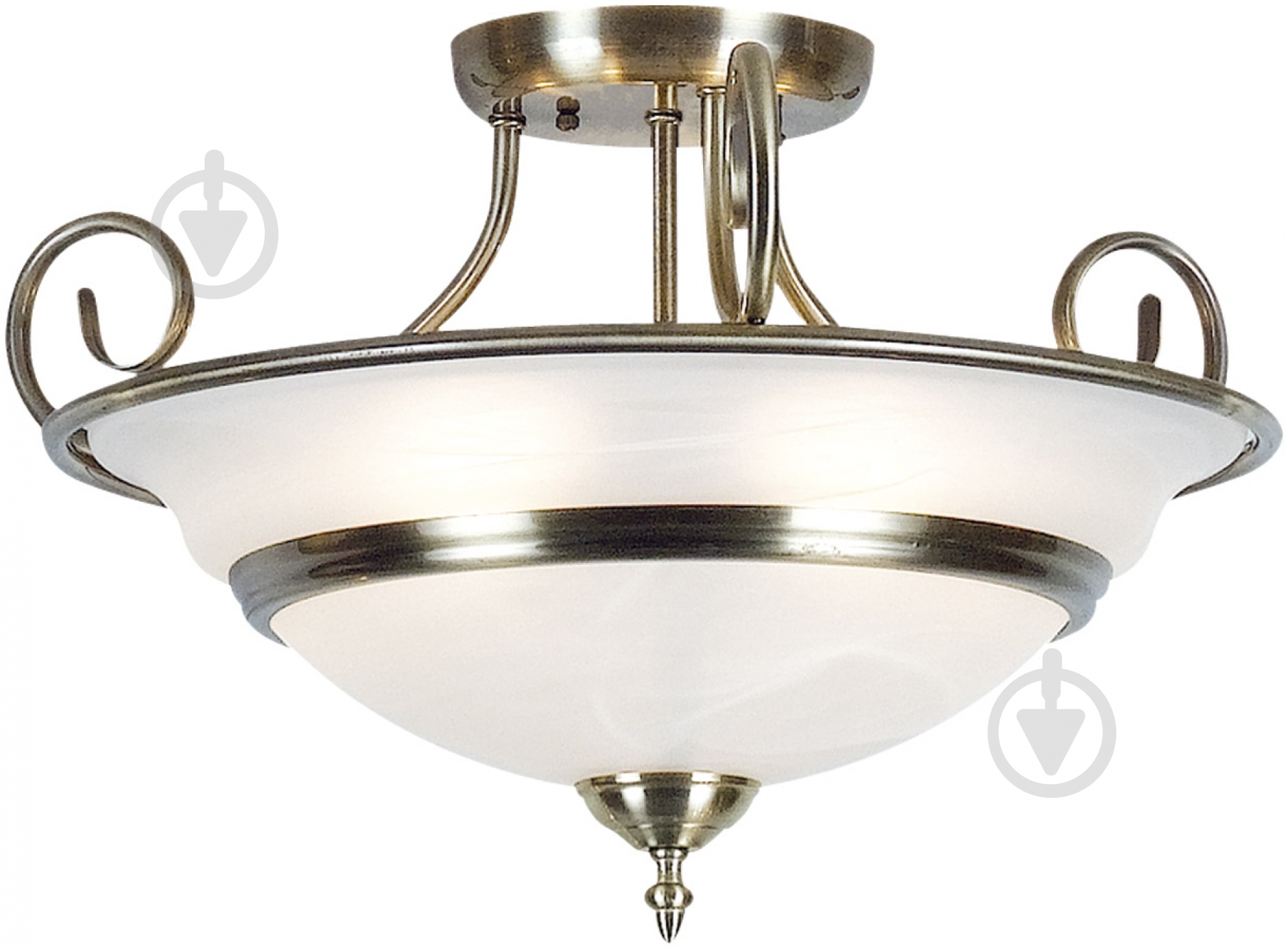 Люстра потолочная Globo TOLEDO 5xE14 белый/латунь 6896-5 - фото 1