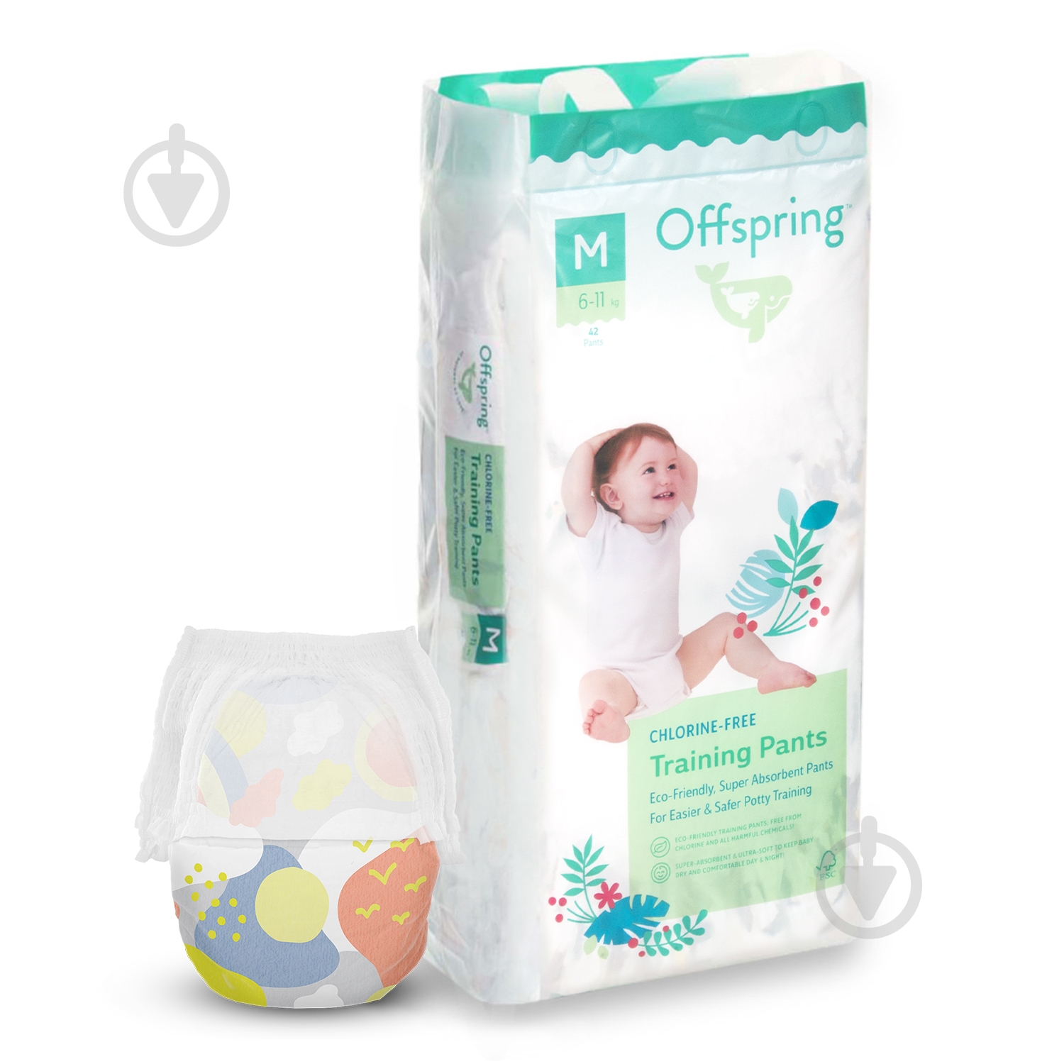 Подгузники-трусики Offspring Skye M 6-11 кг 42 шт. - фото 1 Подгузники-трусики Offspring Skye M 6-11 кг 42 шт. - фото 1