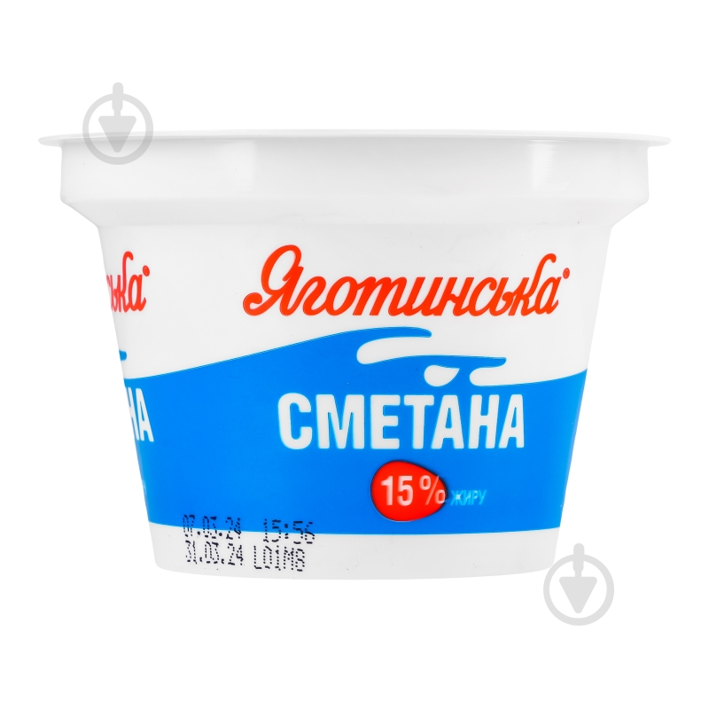 Сметана 15% 180 г ТМ Яготинське - фото 4 Сметана 15% 180 г ТМ Яготинське - фото 4