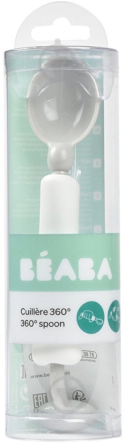 Ложка Beaba 360 серый (913569) - фото 3 Ложка Beaba 360 серый (913569) - фото 3