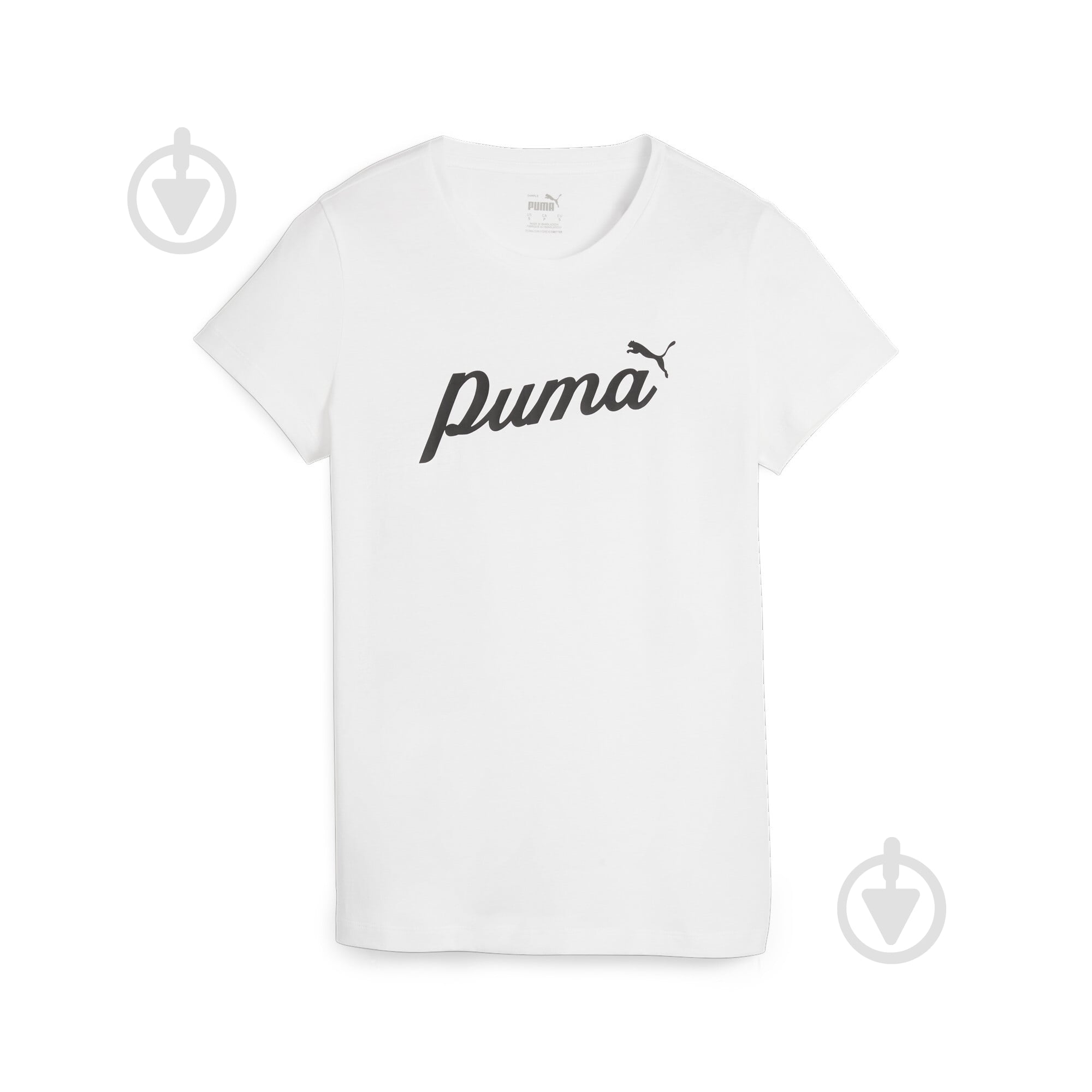 Футболка Puma ESS+ SCRIPT TEE 67931502 р.XS белый - фото 1 Футболка Puma ESS+ SCRIPT TEE 67931502 р.XS белый - фото 1