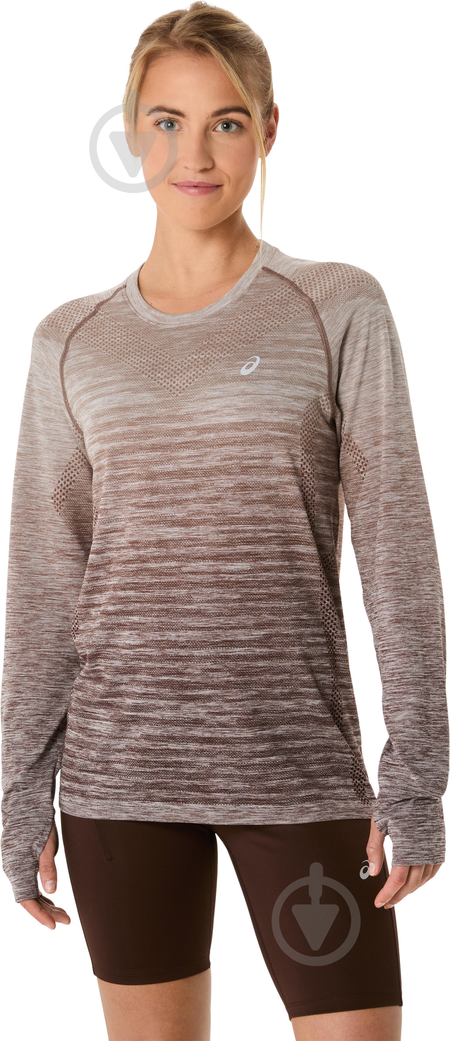 Лонгслив Asics SEAMLESS LS TOP 2012C392-021 р.L коричневый - фото 1 Лонгслив Asics SEAMLESS LS TOP 2012C392-021 р.L коричневый - фото 1