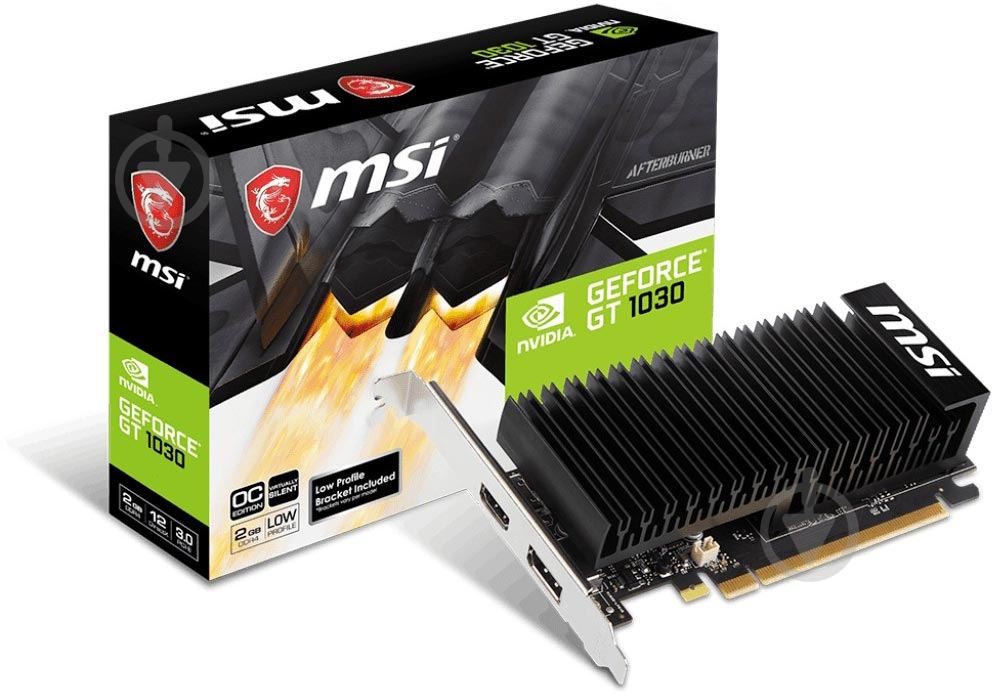 Видеокарта MSI GeForce GT1030 2GB GDDR4 64bit (GF GT 1030 2GHD4 LP OC) - фото 5 Видеокарта MSI GeForce GT1030 2GB GDDR4 64bit (GF GT 1030 2GHD4 LP OC) - фото 5