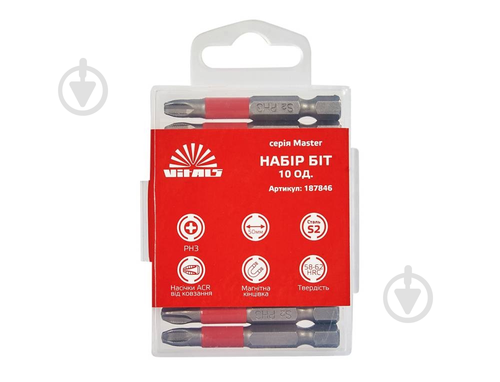 Бита Vitals 10 шт. 187846 - фото 1