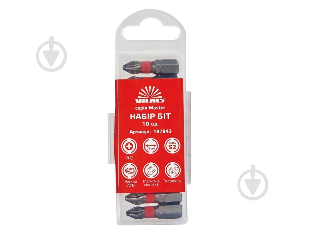 Бита Vitals 10 шт. 187843 - фото 1