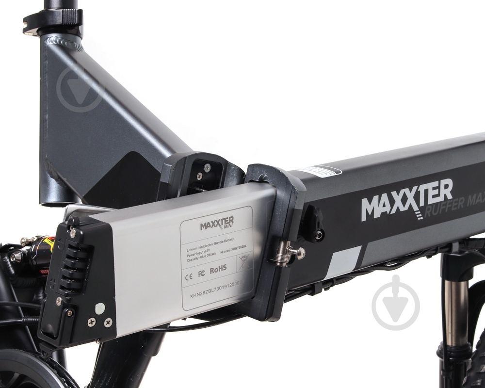 Электровелосипед Maxxter Ruffer Max black/grey - фото 14