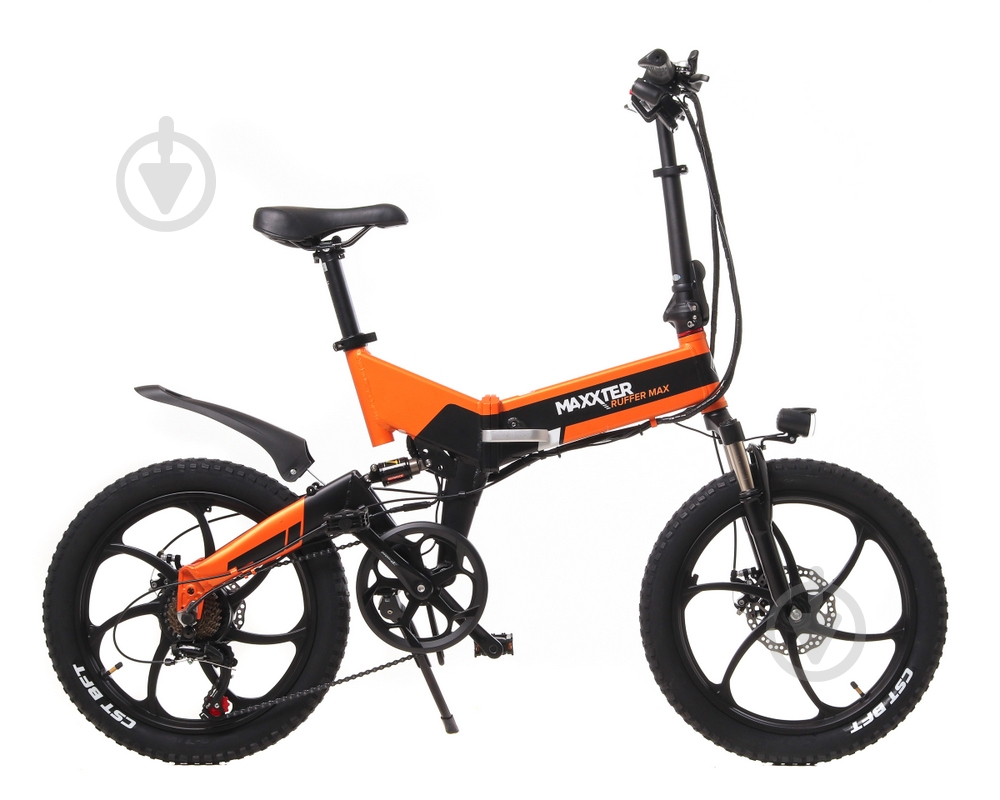 Электровелосипед Maxxter Ruffer Max black/orange - фото 1