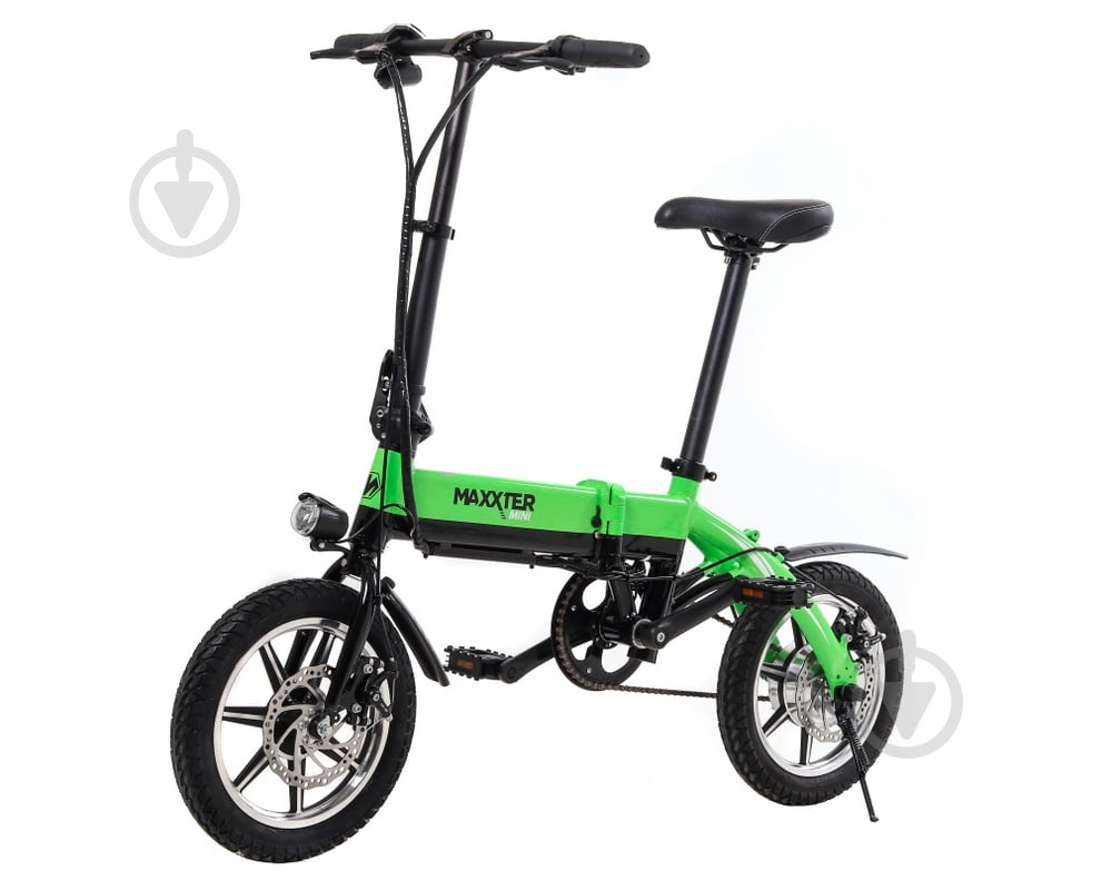 Електровелосипед Maxxter Mini black/green - фото 2 Електровелосипед Maxxter Mini black/green - фото 2