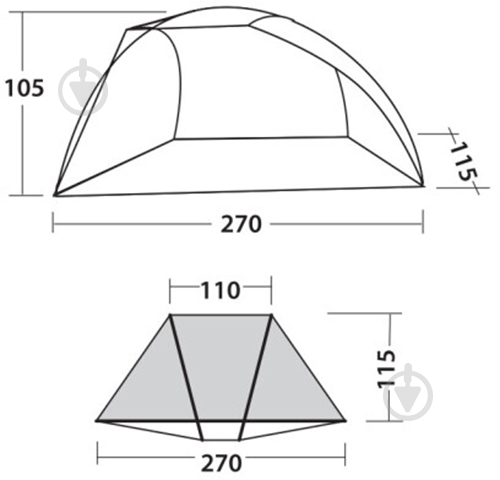 Палатка пляжная Easy Camp Beach 50 Ocean Blue 120297 - фото 3 Палатка пляжная Easy Camp Beach 50 Ocean Blue 120297 - фото 3