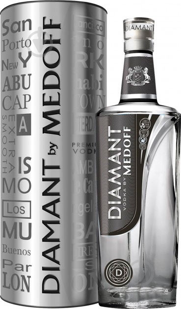 Водка Medoff Diamant 40% в тубусе 0,7 л - фото 1 Водка Medoff Diamant 40% в тубусе 0,7 л - фото 1