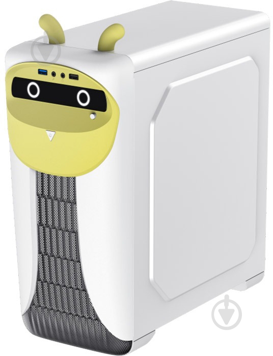 Корпус GameMax CUTEOWL White-Yellow - фото 2