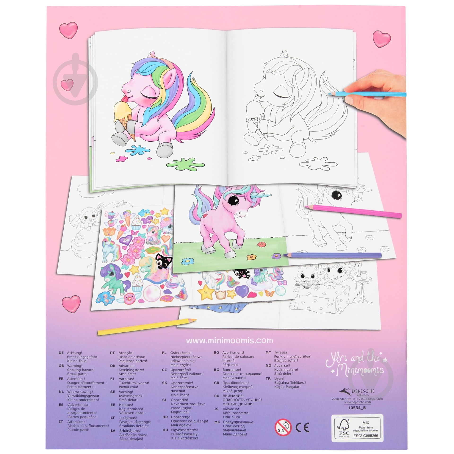 Раскраска Motto Единорог 410534 - фото 4