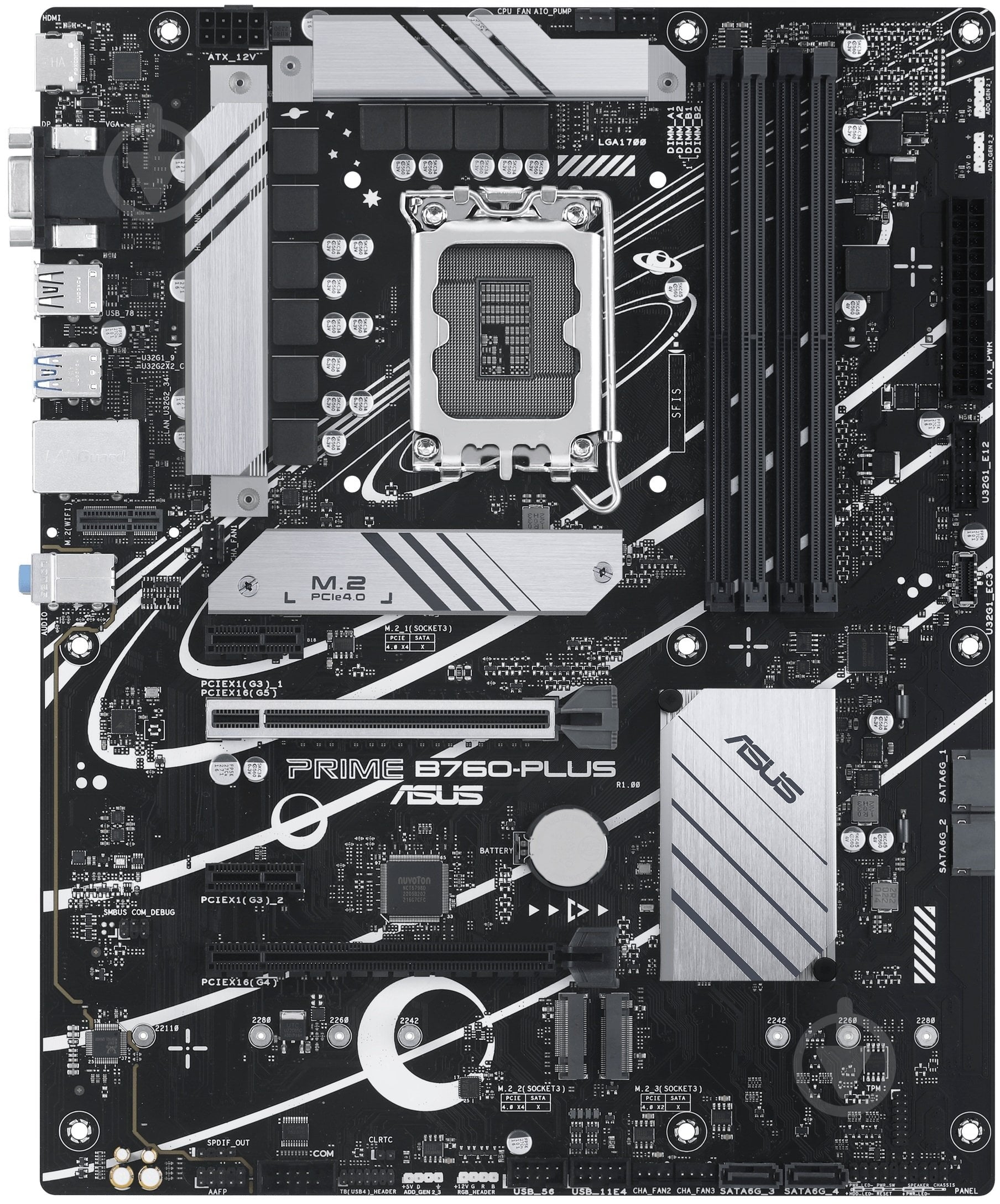 Материнская плата Asus 90MB1EF0-M0EAY0 (Socket 1700, Intel B760, ATX) - фото 1 Материнская плата Asus 90MB1EF0-M0EAY0 (Socket 1700, Intel B760, ATX) - фото 1