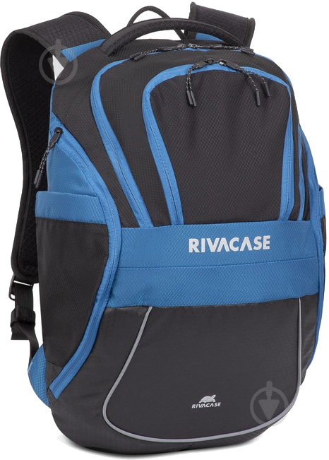 Рюкзак для ноутбука RivaCase 15.6" (5225 (Black/blue)) - фото 1 Рюкзак для ноутбука RivaCase 15.6" (5225 (Black/blue)) - фото 1