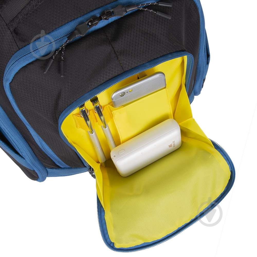 Рюкзак для ноутбука RivaCase 15.6" (5225 (Black/blue)) - фото 4 Рюкзак для ноутбука RivaCase 15.6" (5225 (Black/blue)) - фото 4