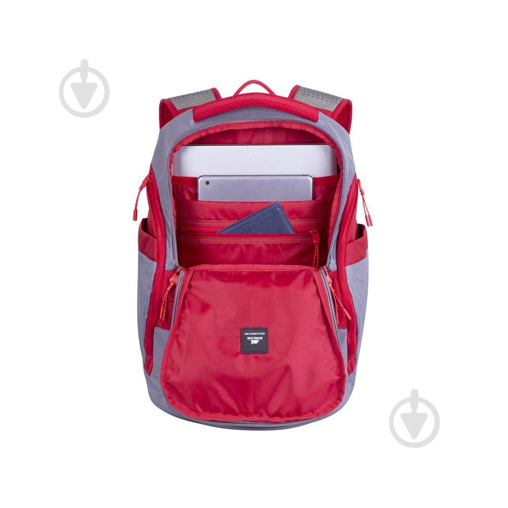 Рюкзак для ноутбука RivaCase 15.6" (5225 (Grey/red)) - фото 8