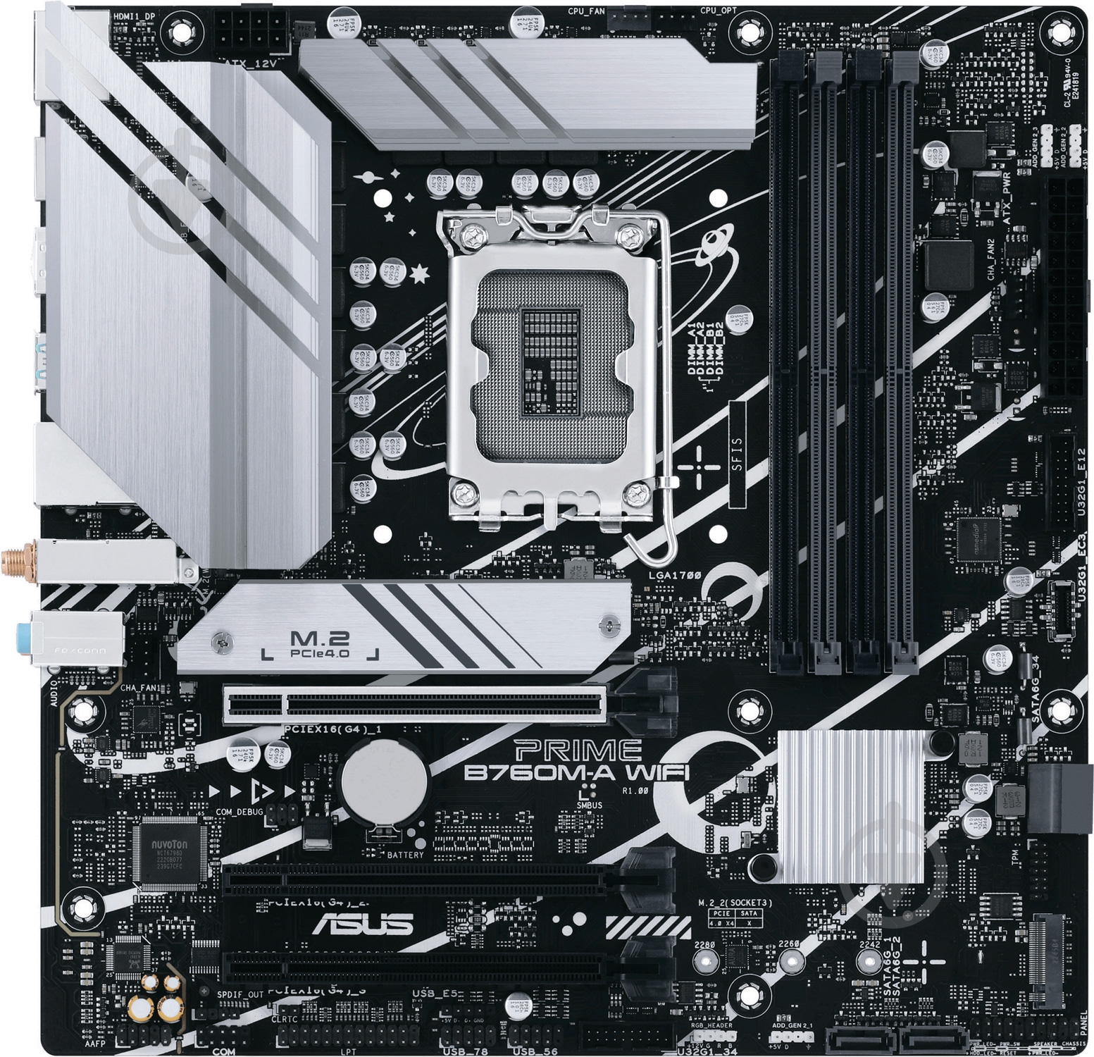 Материнская плата Asus 90MB1EL0-M0EAY0 (Socket 1700, Intel B760, micro ATX) - фото 1