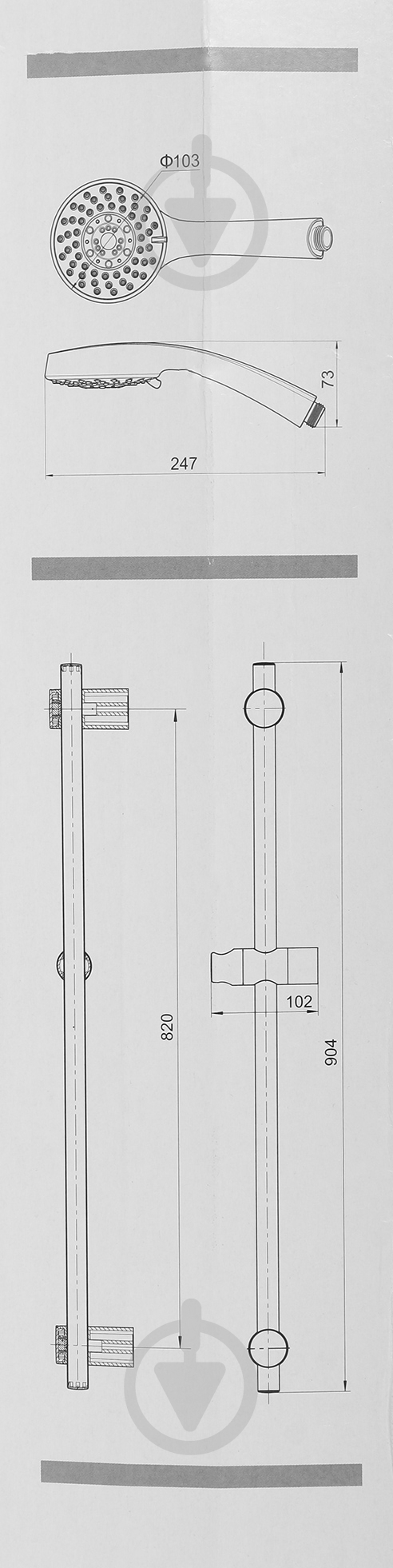 Душевой набор VIDIMA SevaJet B9372AA - фото 7