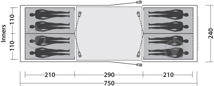 Палатка туристическая Easy Camp UNTSVILLE TWIN 800 RED 120344 - фото 10 Палатка туристическая Easy Camp UNTSVILLE TWIN 800 RED 120344 - фото 10