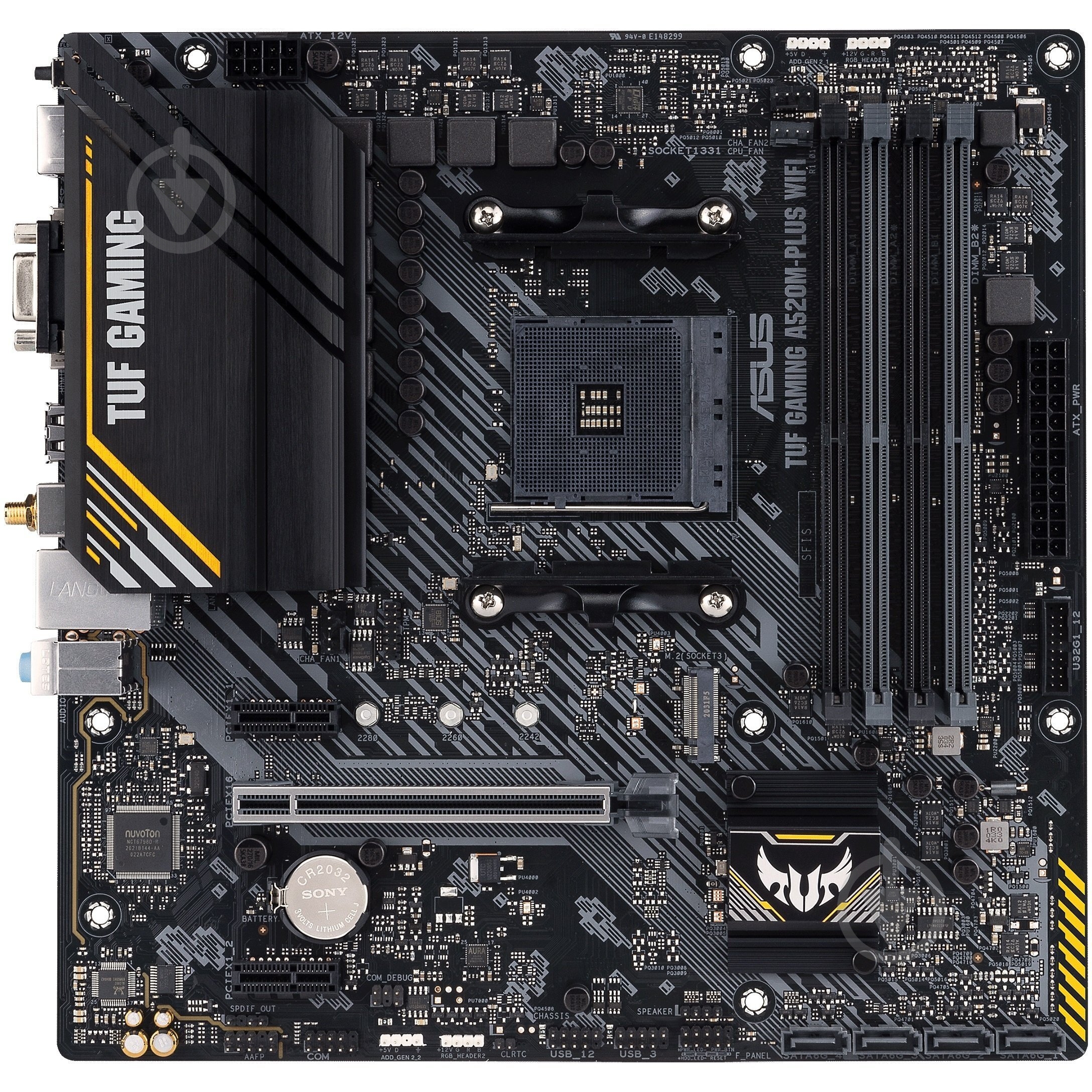 Материнская плата Asus 90MB17F0-M0EAY0 (Socket AM4, AMD A520, micro ATX) - фото 1
