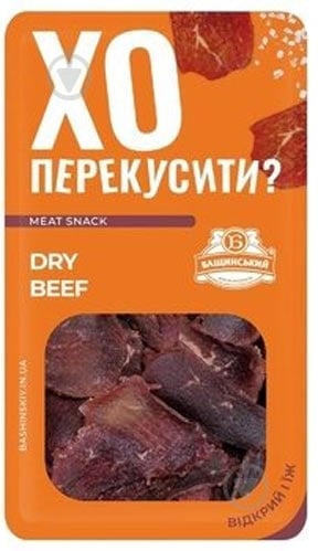 Снеки Бащинський Dry beef 50 г - фото 1 Снеки Бащинський Dry beef 50 г - фото 1