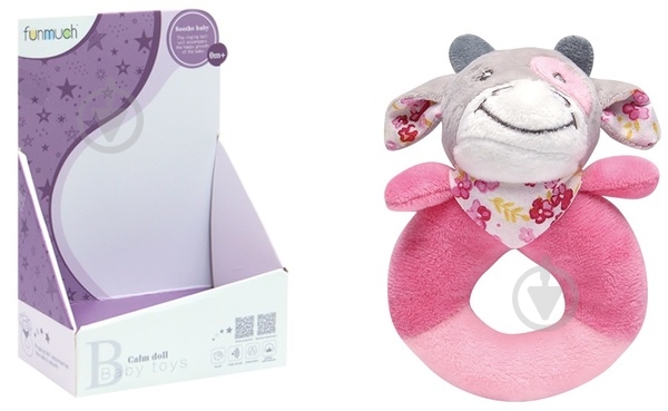 Игрушка-погремушка Funmuch Коровка FM555-6H - фото 1
