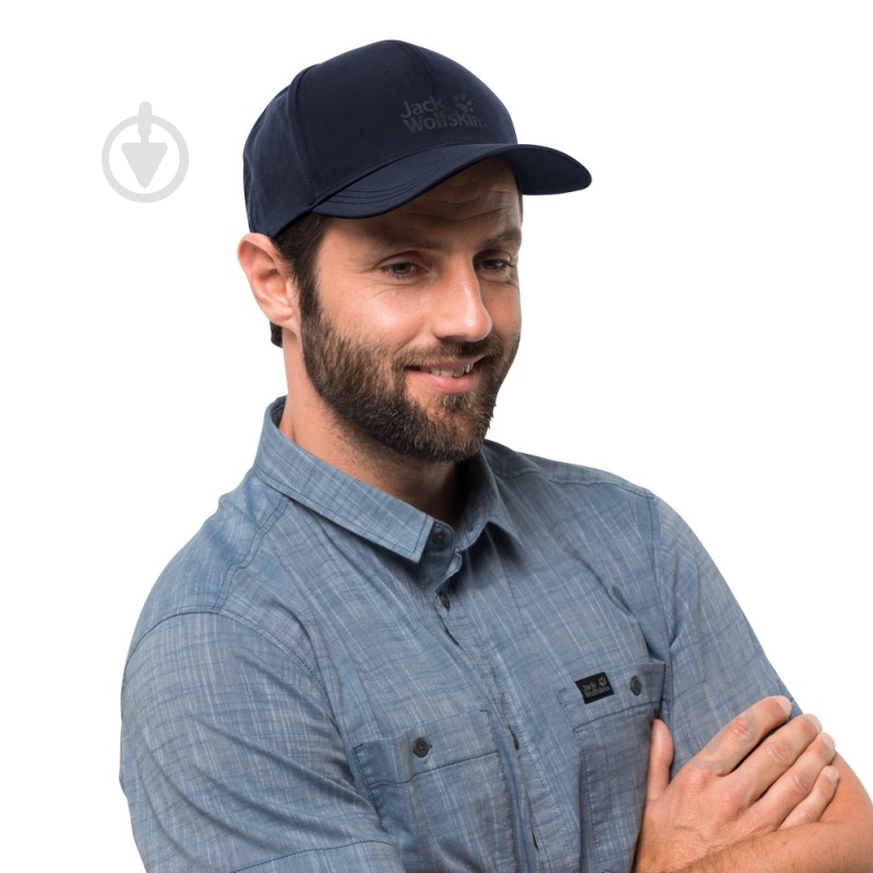 Кепка Jack Wolfskin SUMMER STORM CAP 1907751-1010 OS темно-синий - фото 2
