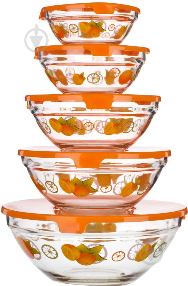 Набор контейнеров Banquet Naranjas 5 шт. 04BTP25D5 - фото 1
