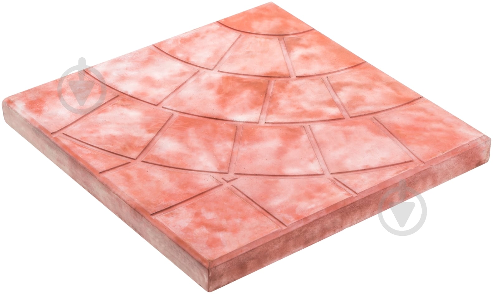 Тротуарная плитка Гранплит Люк гранит 300x300 мм красный - фото 2