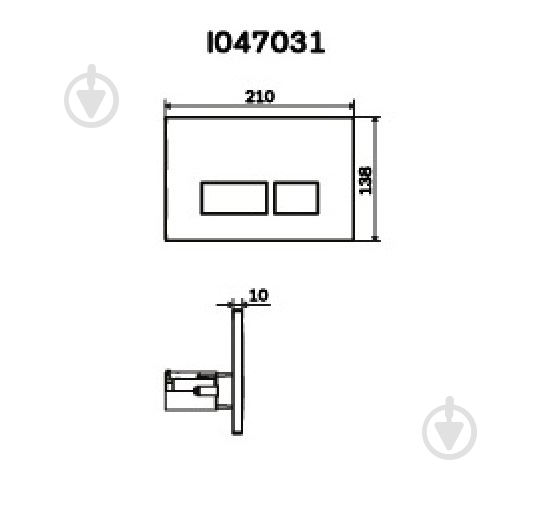 Кнопка смыва AM.PM PRO S I047031 - фото 2