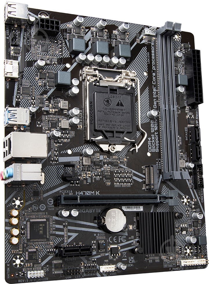 Материнская плата Gigabyte H470M K (Socket 1200, Intel H470, micro ATX) - фото 3