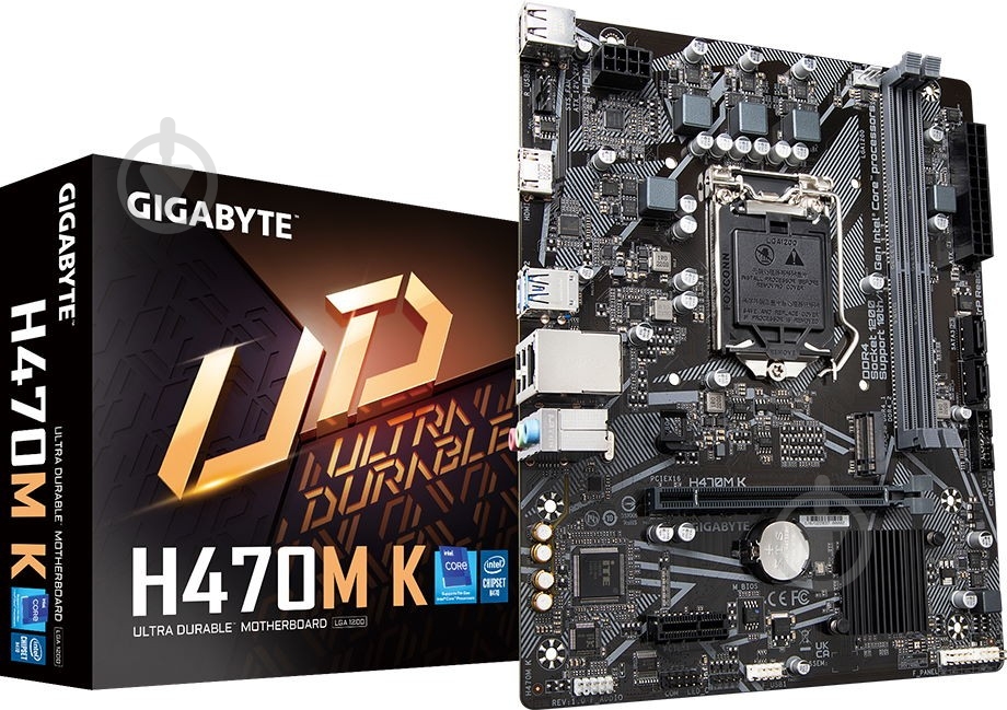 Материнская плата Gigabyte H470M K (Socket 1200, Intel H470, micro ATX) - фото 5