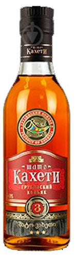 Бренді Шато Кахеті 3 зірочки 40% 0,25 л — фото 1