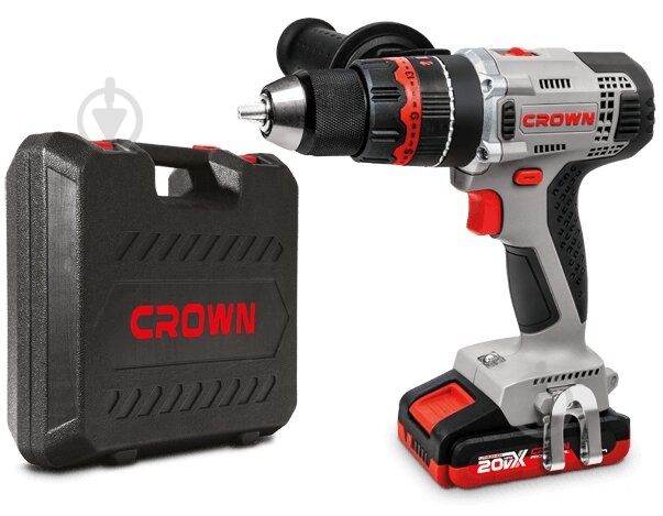 Шуруповерт ударний акумуляторний Crown CT21075HMX-2 BMC - фото 1 Шуруповерт ударний акумуляторний Crown CT21075HMX-2 BMC - фото 1