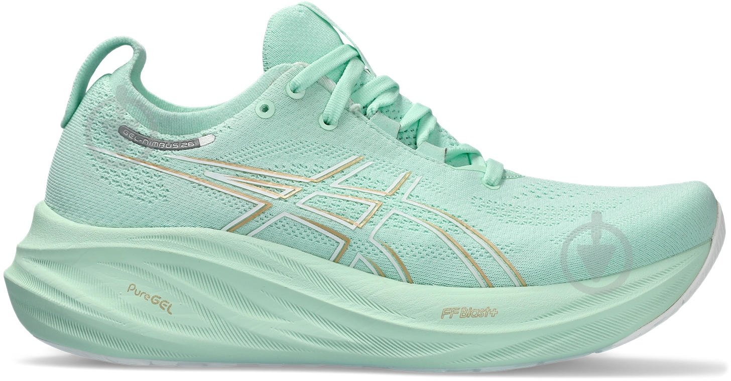 Кроссовки женские Asics GEL-NIMBUS 26 1012B601_300 р.40,5 мятные - фото 1