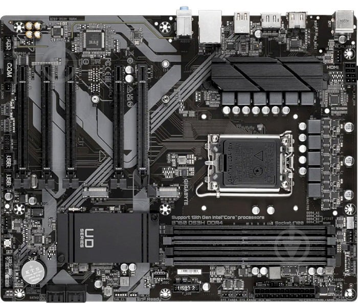 Материнська плата Gigabyte B760 DS3H DDR4 (LGA1700, Intel B760, ATX) - фото 4 Материнська плата Gigabyte B760 DS3H DDR4 (LGA1700, Intel B760, ATX) - фото 4