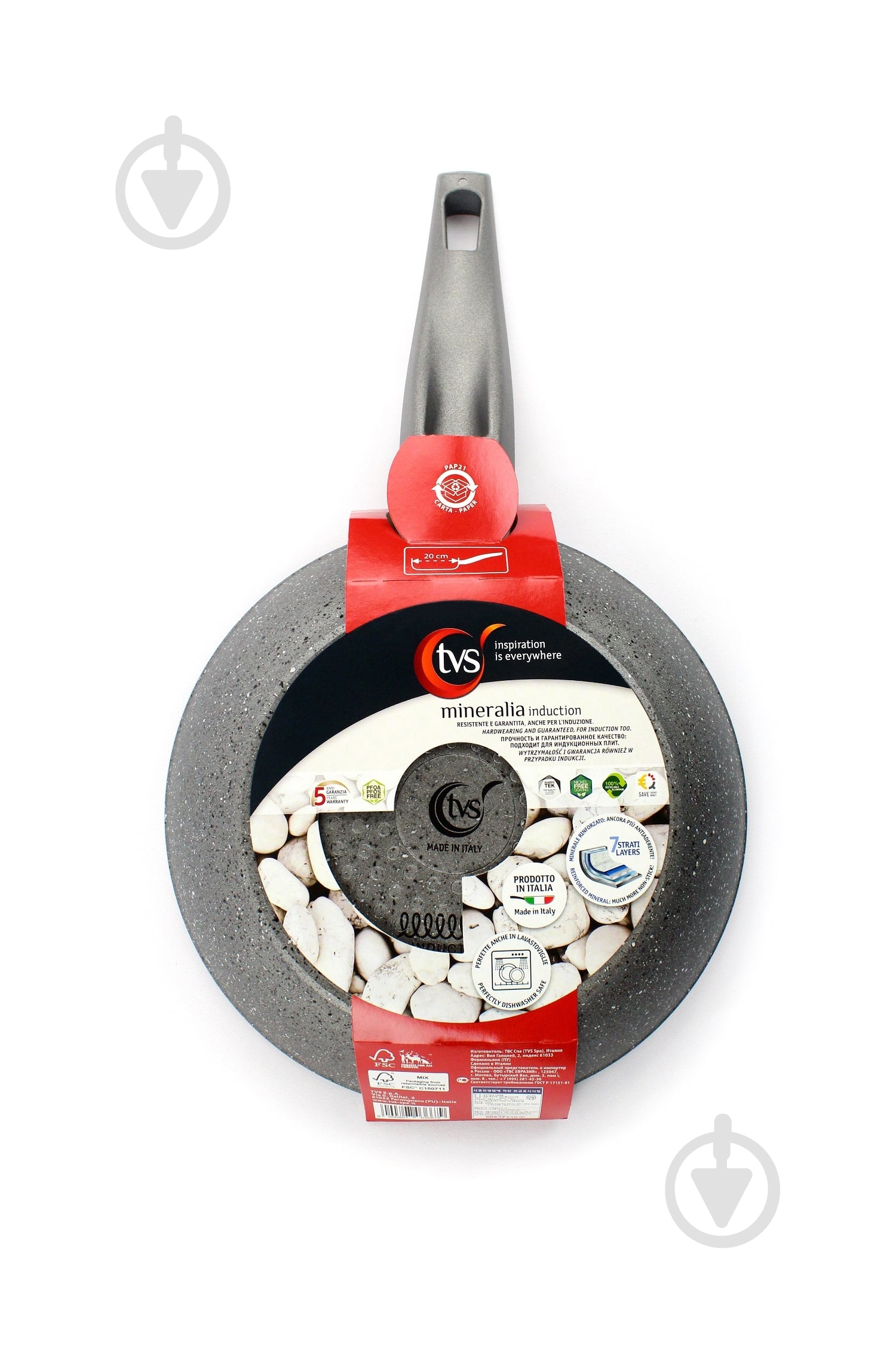 Сковорода TVS Mineralia Induction 24 см - фото 4