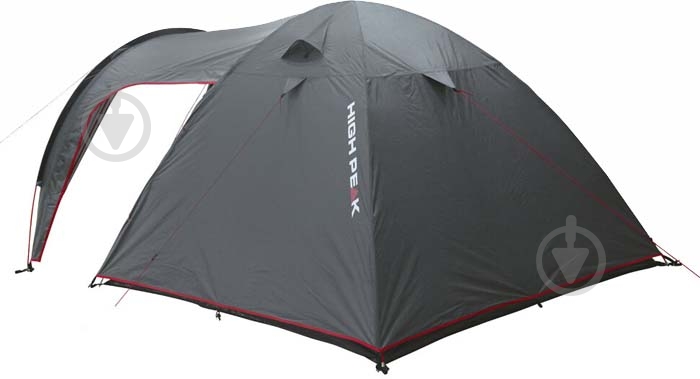 Намет туристичний High Peak Kira 3 Dark Grey/Red 10214 - фото 3
