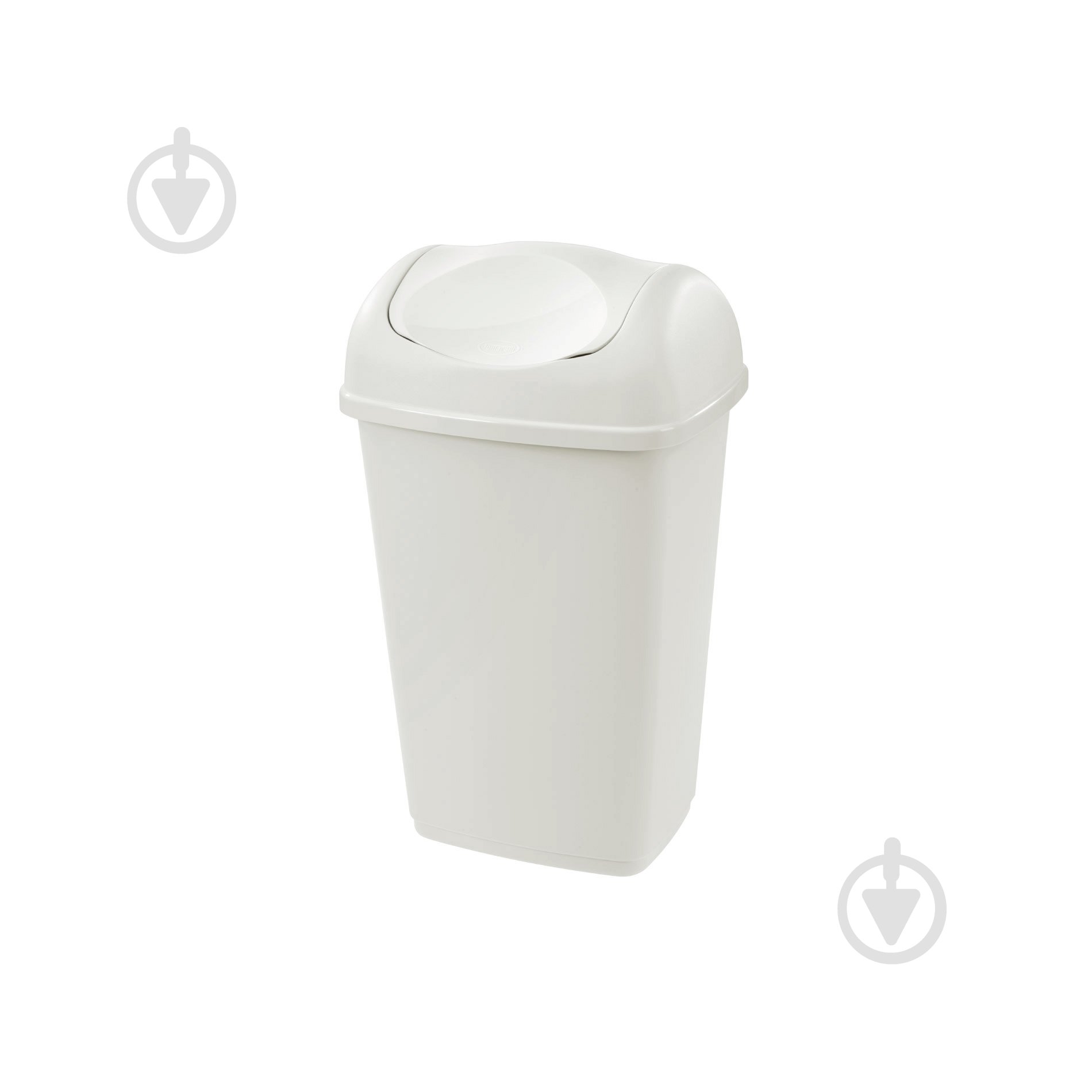 Ведро для мусора Tontarelli Грация 15 л белый 9535 TO - фото 1