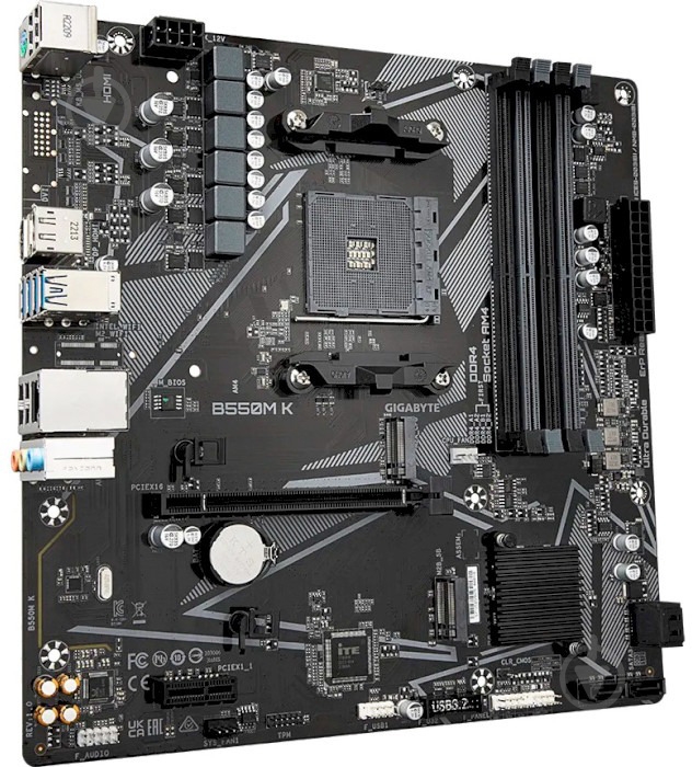 Gigabyte B550M K+Ryzen 7 PRO 4750Gなど Материнская плата Gigabyte B550M K (sAM4, AMD B550, PCI-Ex16
