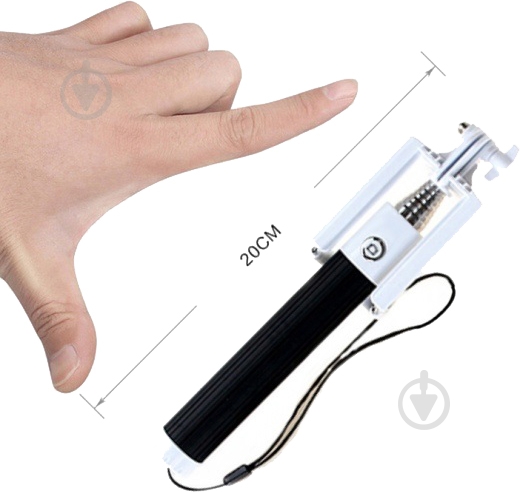 Селфи-монопод UFT  UFT 2G MINI со шнуром Black UFT2Gb - фото 2