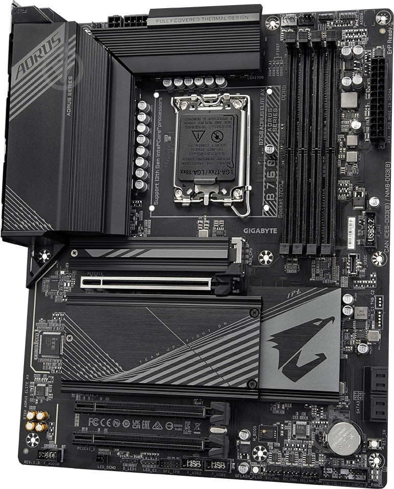Материнская плата Gigabyte B760 AORUS ELITE (Socket 1700, Intel B760, ATX) - фото 3